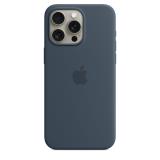 Apple iPhone 15 Pro Max Silicone Case with MagSafe - Storm Blue