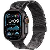 Apple Watch Ultra 2 49mm Natural Titanium Case with Natural Titanium Milanese Loop  (MX5U3)